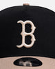 New Era Boston Red Sox 'Black Camel' 9FORTY A-Frame Snapback Black/Camel
