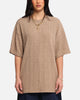 XXIII Rib Knit T-Shirt Tan Marle