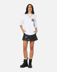 Ed Hardy Flaming Skull T-Shirt White