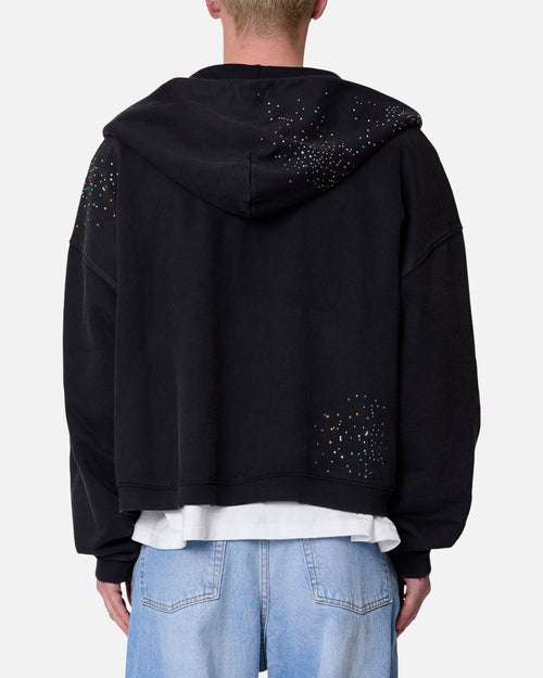 MNML Crystal Hoodie Washed Black