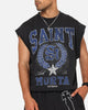 Saint Morta Divine League Cut Off Sweater Washed Black