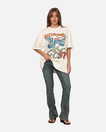 Ed Hardy Hardy Motors T-Shirt Off White