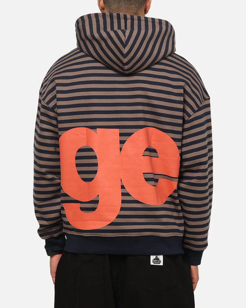 X-Large Mocha Captain Zip Hoodie Black