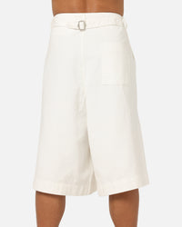 XXIII Wide Leg Denim Shorts Off White