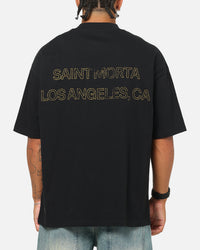 Saint Morta Highway Mock Neck T-Shirt Black