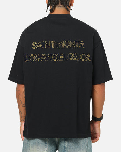 Saint Morta Highway Mock Neck T-Shirt Black
