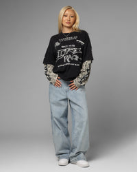 Loiter Performance Layered Long Sleeve T-Shirt Vintage Black