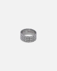 Saint Morta Rope Chain Ring White Gold