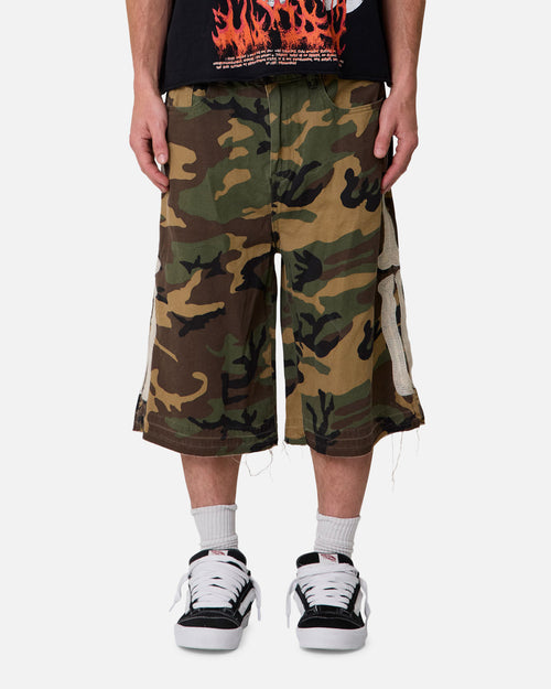 MNML Ultra Baggy Bone Shorts Camo