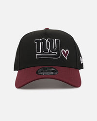 New Era New York Giants 'Burgundy Hearts' 9FORTY A-Frame Snapback Black/Maroon