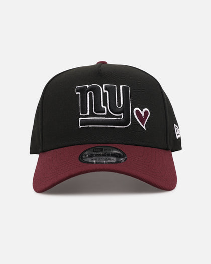 New Era New York Giants 'Burgundy Hearts' 9FORTY A-Frame Snapback Black/Maroon