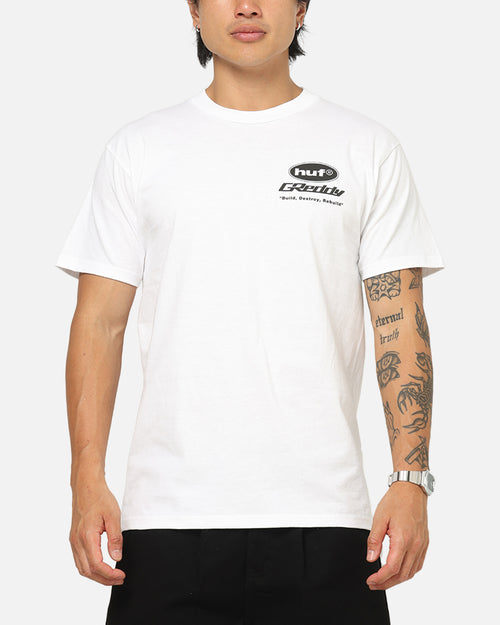 Huf X Greddy Parts T-Shirt White