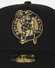 New Era Boston Celtics 'NBA Black & Gold Embroidery' 9FORTY A-Frame Snapback Black/Gold