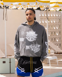 Loiter Midsummer Vintage Hoodie Charcoal