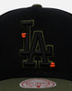 Mitchell & Ness Los Angeles Dodgers 'Olive Cargos' Pro Pinch Snapback Olive/Black