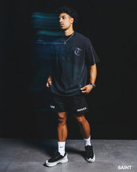 Saint Morta Gothic Training Shorts Black