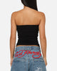 Ed Hardy Women's Butterfly Boob Tube Black