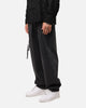 XXIII Tie Lace Baggy Jeans Black Stonewash