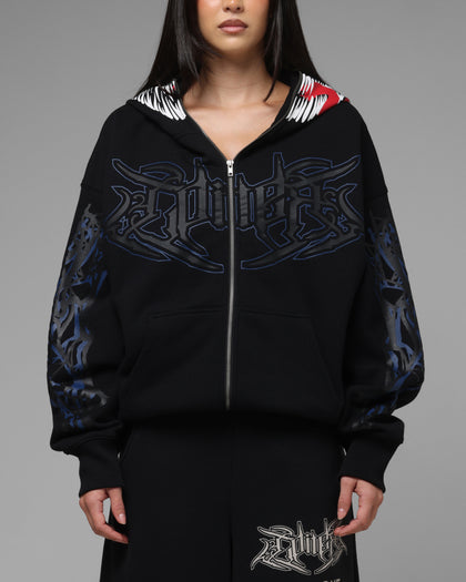 Loiter Marvel Venom Zip Through Hoodie Black