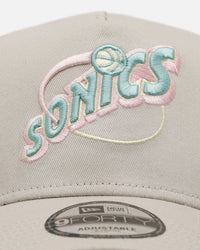 New Era Seattle SuperSonics 'Pastel 2.0' 9FORTY A-Frame Snapback Stone
