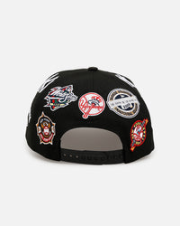 New Era New York Yankees 'All Over Embroidery' 9FORTY A-Frame Snapback Black