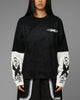 Loiter Xplicit Layered Long Sleeve T-Shirt Black