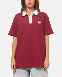 Bleacher Athletic Manly Warringah Sea Eagles NRL Adult Golf Polo T-Shirt Maroon