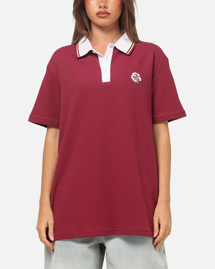 Bleacher Athletic Manly Warringah Sea Eagles NRL Adult Golf Polo T-Shirt Maroon
