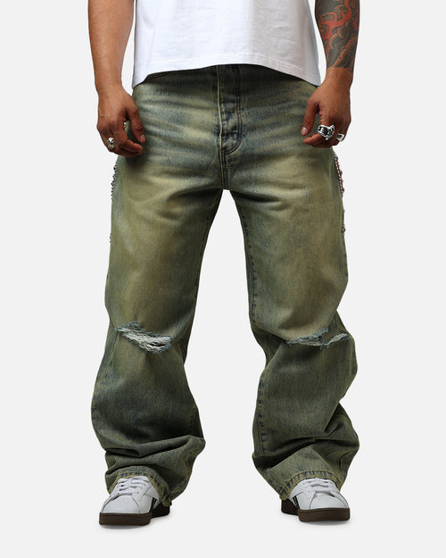 MNML Ultra Baggy Mojave Denim Jeans Vintage Blue