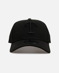 New Era Texas Rangers 'Easy Black' 9FORTY A-Frame Snapback Black/Black