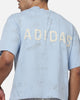 Adidas Vintage All Over Print T-Shirt Light Blue