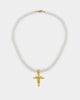 Saint Morta Cupids Pearl Necklace Gold