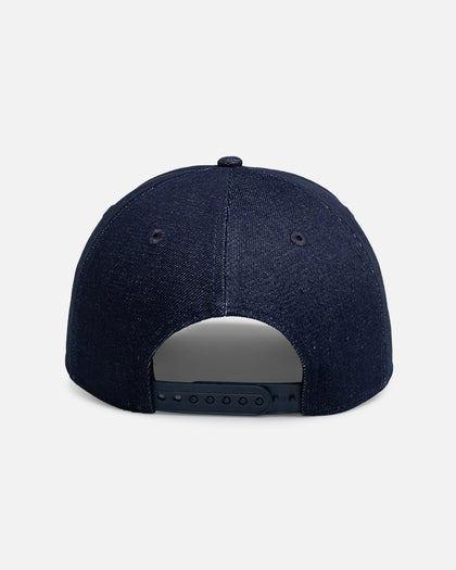 New Era Los Angeles Dodgers 'Denim Leather Patch' 9FORTY A-Frame Snapback Denim