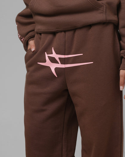 Loiter Hybrid Sweatpants Brown/Pink