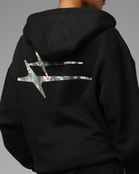 Loiter Ultra Hybrid Zip Hoodie Black/Camo