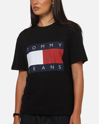 Tommy Jeans Regular Flag T-Shirt Black