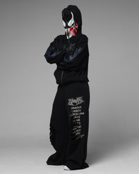 Loiter Marvel Venom Zip Through Hoodie Black