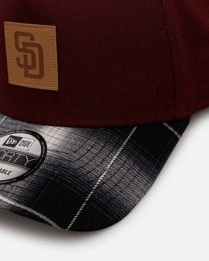 New Era San Diego Padres 'Workwear' 9FORTY A-Frame Snapback Maroon