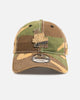 New Era Los Angeles Dodgers 'Frayed Woodland' 9TWENTY Strapback Open Green