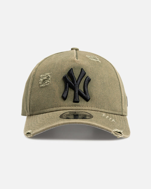 New Era New York Yankees 'Distressed Olive' 9FORTY A-Frame Snapback Olive