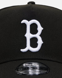 New Era Boston Red Sox 'Easy Black and White' 9FORTY A-Frame Snapback Black/White