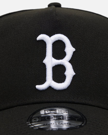 New Era Boston Red Sox 'Easy Black and White' 9FORTY A-Frame Snapback Black/White