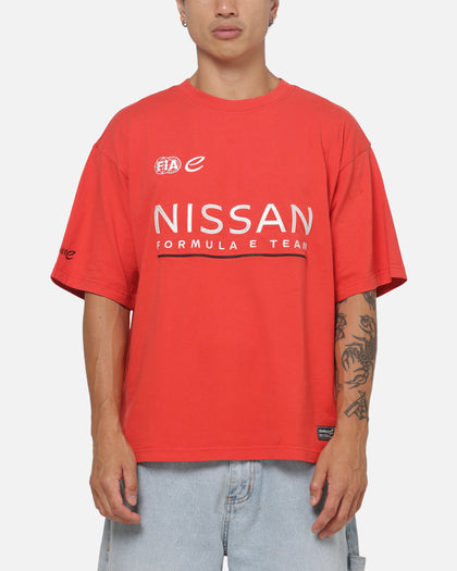Outerstuff X Nissan Formula E Team Faster Box Fit T-Shirt Red