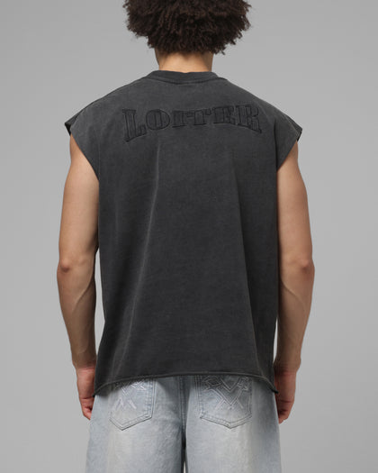 Loiter Legends Never Die Muscle T-Shirt Black | Culture Kings NZ