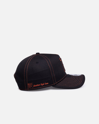 New Era Boston Red Sox 'Spider Web' 9FORTY A-Frame Snapback Black/Orange