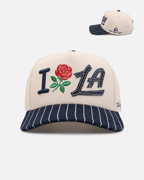 Mitchell & Ness Los Angeles Clippers 'Visor Stripes' Pro Pinch Snapback Natural