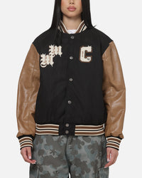 Carre x Disney M&F Varsity Jacket Washed Black