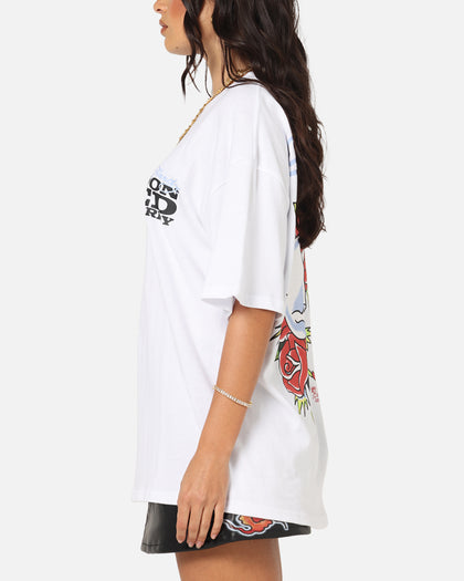 Ed Hardy Death & Bloom T-Shirt White