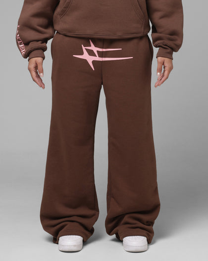 Loiter Hybrid Sweatpants Brown/Pink