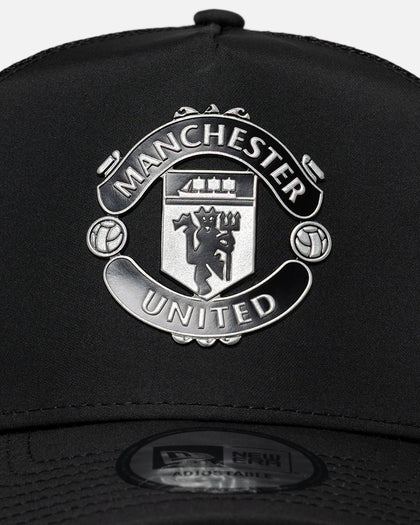 New Era Manchester United FC Reflective A-Frame Trucker Snapback Black